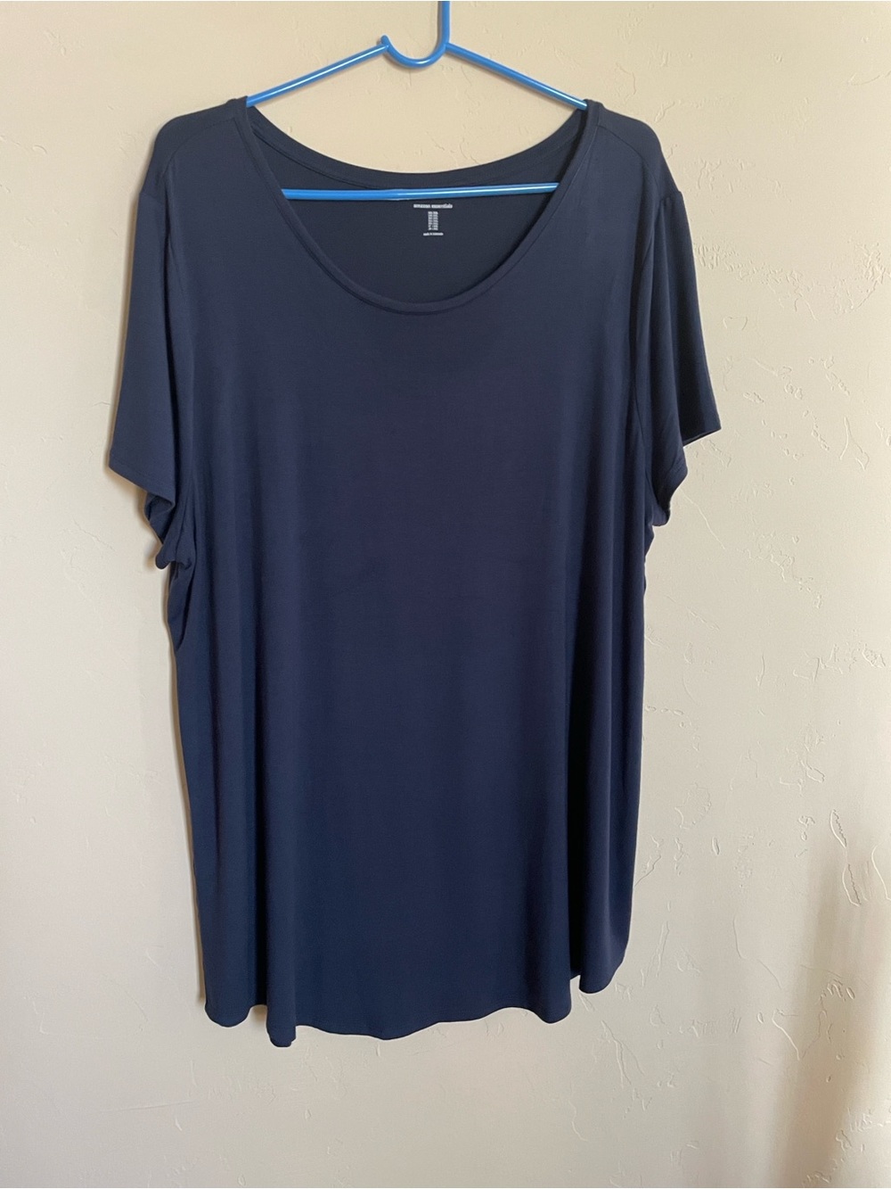 Women's Navy Scoop Neck Tunic Top
